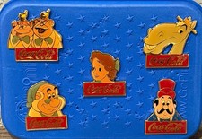 Coca-Cola Disney Pins - Wendy, Cyril Proudbottom, Mr. Smee, Tweedles, Ringmaster picture
