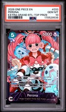 2026 ONE PIECE PROMOS EXTRA GRAND BATTLE-TOP PRIZE #033 PERONA PSA 10 picture