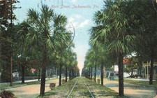 c1908  Main Street Jacksonville Antique FL P124 picture