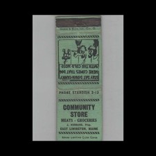 Vintage Matchbook Cover Community Store East Limington ME picture