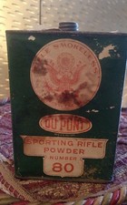 advertising antique can tin powder rifle Dupont  picture