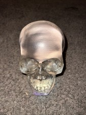 Translucent Human Clear Skull, Resin Crystal Skull, Oddities, Gothic 1990 WUI picture