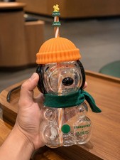 Starbucks x Peanuts Snoopy Collab Glass Cup 20oz picture