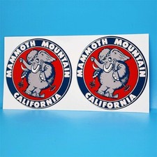 MAMMOTH MOUNTAIN Travel DECAL (PAIR) / Vintage Style Vinyl STICKER, California picture
