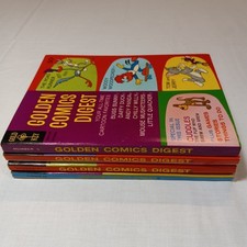1969-74 Golden Comics Digest Gold Key Lot of 4 Vintage VG+ picture