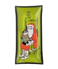 Vintage Houze Art Glass Santa 