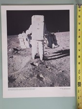 NASA Original 11x14 Lithograph,  1969, Buzz Aldrin  On Moon picture
