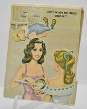 Vintage Pin Up Pappy on Liquid Diet Front Strike Match Book Full Unstruck picture