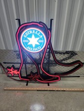 ESTRELLA JALISCOrodeo Cowboy Boots Animated LED BEER BAR SIGN LIGHT  picture