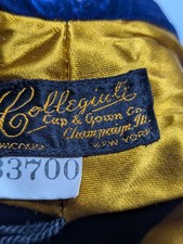 Collegiate Cap & Gown Masters Hood Purple Gold Academic Graduation Regalia picture