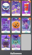 Weward Wecard Halloween Chapter Cards 1-8 Chapter Chapter Set 1/8 No 9 picture