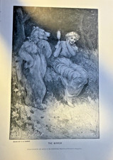1893 Magazine Illustration The Mirror by F. S. Church picture