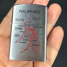 Vintage Konwal Super Lighter US Air Force 6th Air Division Philippines, Japan picture