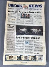 Boeing News Lot of 30 Issues Newspaper from 1999 (Jan-Dec) St. Louis, MO picture