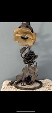 1930’s French Art Nouveau Vintage Rose Lamp picture
