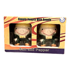 Humpty Dumpty with Beanie Salt & Pepper Shakers Ceramic American Retro 2004 New picture