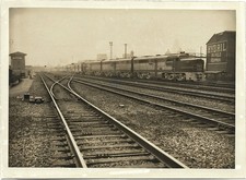 Vintage 1947 Old Photo ATSF Santa Fe DIESEL Train Los Angeles Station Alco 6000 picture