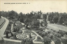 Mohonk House Mohonk Lake NY Gardens Vintage RPPC Postcard New York picture
