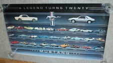 Vtg FORD Poster 1984 A LEGEND TURNS TWENTY Mustang picture