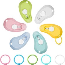 6 Pcs Mini Keychain Box Cutter, Cute Retractable Utility Knife picture