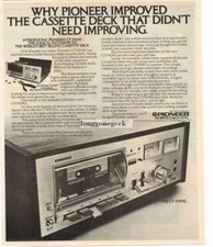 1978 Pioneer CT-F4242 Stereo Cassette Deck Vintage Ad picture