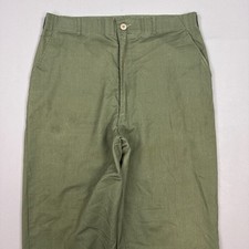 Vintage US Military Pants Mens 36x35 Green OG 507 Trouser Utility 80s (Tag38x35) picture