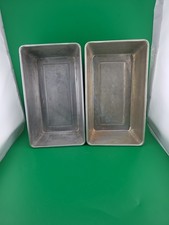 2 VTG Pure Aluminum Baking Bread Pans  9 5/8 × 5 1/2 × 2 3/4 Used picture