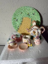 RARE NIB Precious Moments 1998 Wedding Miniature Tea Set 10pc Lot Enesco #477974 picture