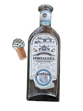 Empty Fortaleza Blanco Tequila Bottle Los Abuelos Collector picture