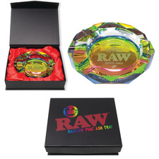 RAW Ashtray Crystal RAINBOW GLASS Phatty Ashtray Ash Tray New in Box picture