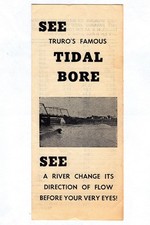 Vintage 1960 TRURO's TIDAL BORE Nova Scotia CANADA Souvenir Brochure Pamphlet picture