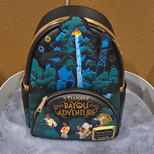Disney Parks x Loungefly Disney Tiana's Bayou Adventure Mini Backpack Black/Gold picture