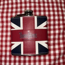 FLASK Three Olives The London Vodka 6oz Stainless Steel picture