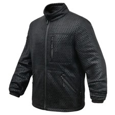 Tactical Fleece Jacket Windblock Military Combat Hoodless Sweater Black picture
