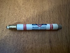 VTG MCLEAN COUNTY SERVICE STATION BLUE SEAL AD BULLET PENCIL HARRY SCHNITTKER picture