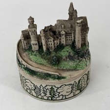 Handcast Designs Schloss Neuschwanstein Castle Trinket Box Made in UK Vintage picture