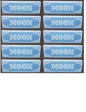 10x Moon Blue Single Wide 1.0  Rolling Papers Papers 50/Lvs/Pack USA SHPD picture
