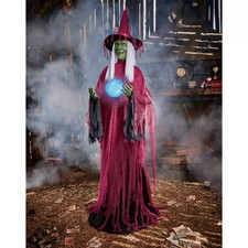 SPIRIT HALLOWEEN 6 FT 11 IN LADY MISFORTUNE ANIMATRONIC, HALLOWEEN DÉCOR picture