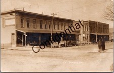 Real Photo Bank Stores Horse & Wagons Dundee NY New York Harris Pub RPPC Y129 picture