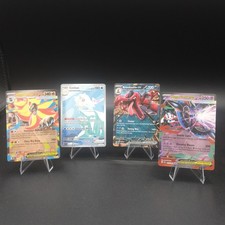 Pokemon EX & Illustration Rare 4 Card Lot Mega Pyroar ex Cetitan IR Krookodile picture