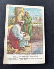 Antique 1923 Little Bible Lesson Pictures Card Luke The Beloved Physician picture