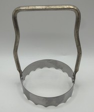 Vintage Kwik Kut Mfg Co Serrated Biscuit Dough Cookie Cutter picture