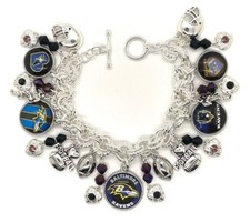 Baltimore Ravens Custom Charm Bracelet FREE SHIPPING picture