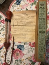 Vintage E. Edelmann No. 20 “Zero-Tester” Alcohol Tester w/ Box & Instructions picture