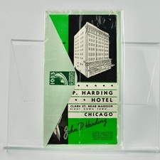 1933 John P Harding Hotel Chicago Illinois Flyer & Envelope picture