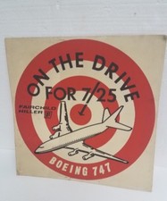 1960’s Fairchild Hiller Boeing 747 Jet Airplane on the drive for 7/25 poster picture
