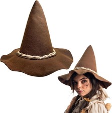 Black Witch Wizard Hats for Halloween, Scarecrow Hat picture