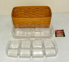 Longaberger 1998 Vanity Basket 2 Piece Plastic Protectors EXCELLENT picture