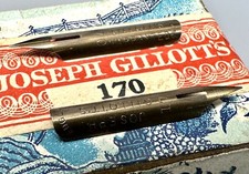 Two Joseph Gillott’s 170 Vintage Dip Pen Nibs Extra Fine Points Extra Flex picture