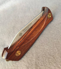 Vintage EKA Swede 60 Wood Folding Knife Sweden Pat Pend Kalmar Forestry Mint picture
